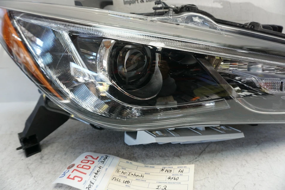 2016 2020 年 INFINITI QX60 右乘客全 LED 头灯原始设备制造商 2017 年 UC57692 — 第 4/4 张图片