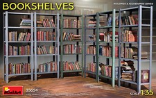 Bookshelves Shelves 1:35 Plastic Model Kit MINIART