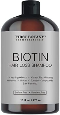 Champú con biotina para el crecimiento del cabello Champú hidratante, 16oz