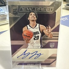 2023-24 Donruss Elite Colby Jones New Breed Rookie Auto #NB-JON Kings