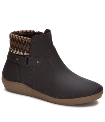 Botas Lobo Solo. Botines De Piel Café Para Mujer talla 6