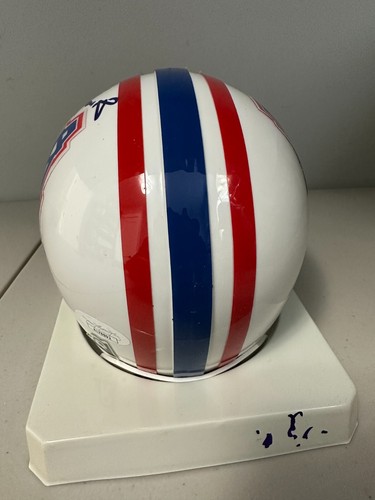 Kenny Houston HOF 86 Signed Autographed Oilers Mini Helmet JSA COA - Picture 3 of 6