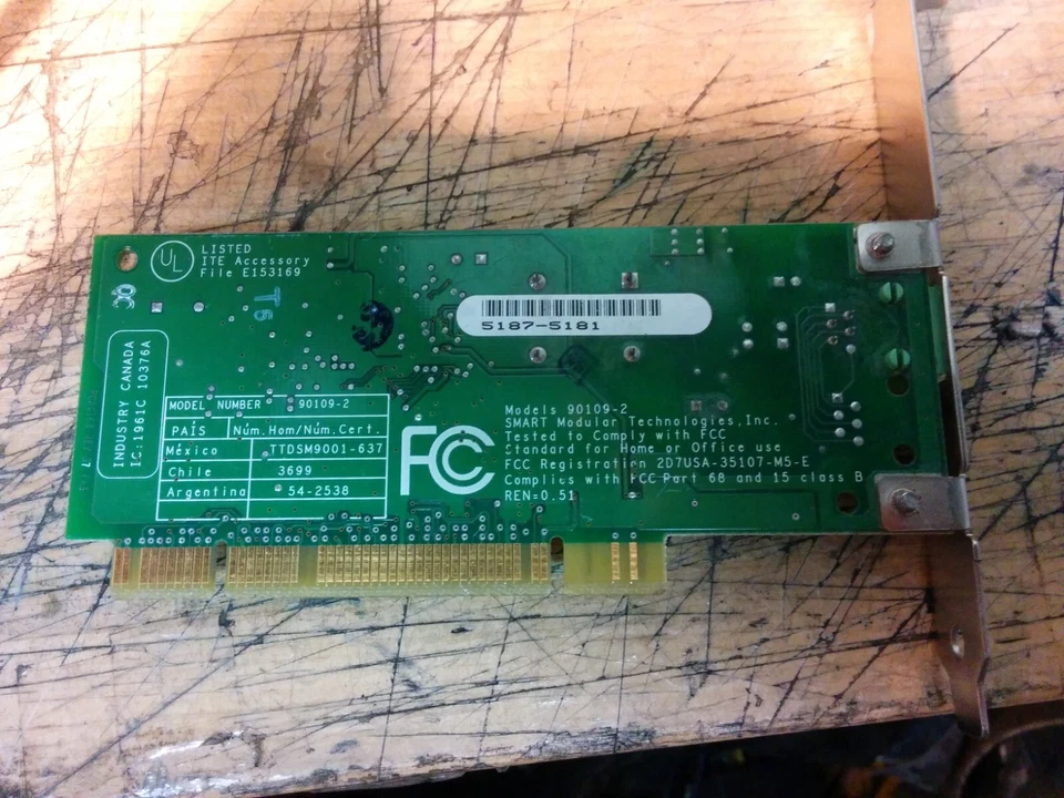 Smart Modular Technologies 90109-2 PCI Modem Card - Image 2 of 4
