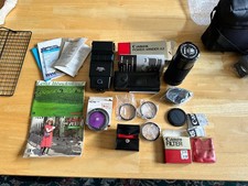 Film Camera Accessories Lens Filters Power Winder NIB Manuals 35mm Random Lot