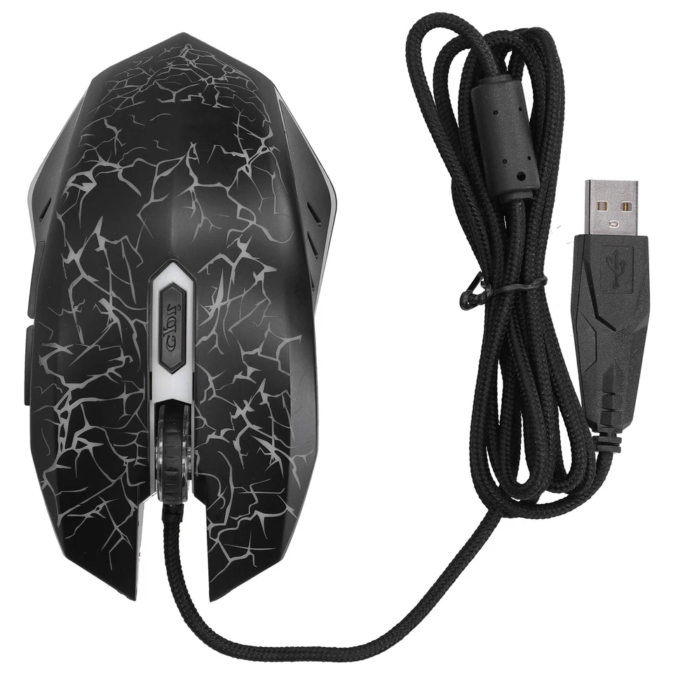 Mouse Wired Colorful Glowing Gaming USB Ultra Accuracy Internet Computer - Image 2 of 4