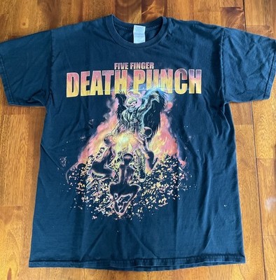 2013 Five Finger Death Punch Concert T-Shirt  - Size L - Wrong Side of Heaven