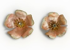 Statement Flower Earrings-whimsical-Elegant-Chic-boho-tea Party Jewelry