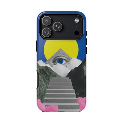 Phone Ink - iPhone/Galaxy/Pixel - Tough Case - Eye Pyramid Surreal Acid