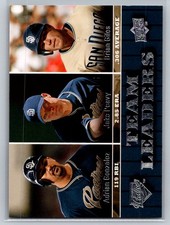 2009 Upper Deck #438 Adrian Gonzalez / Jake Peavy / Brian Giles Padres B94