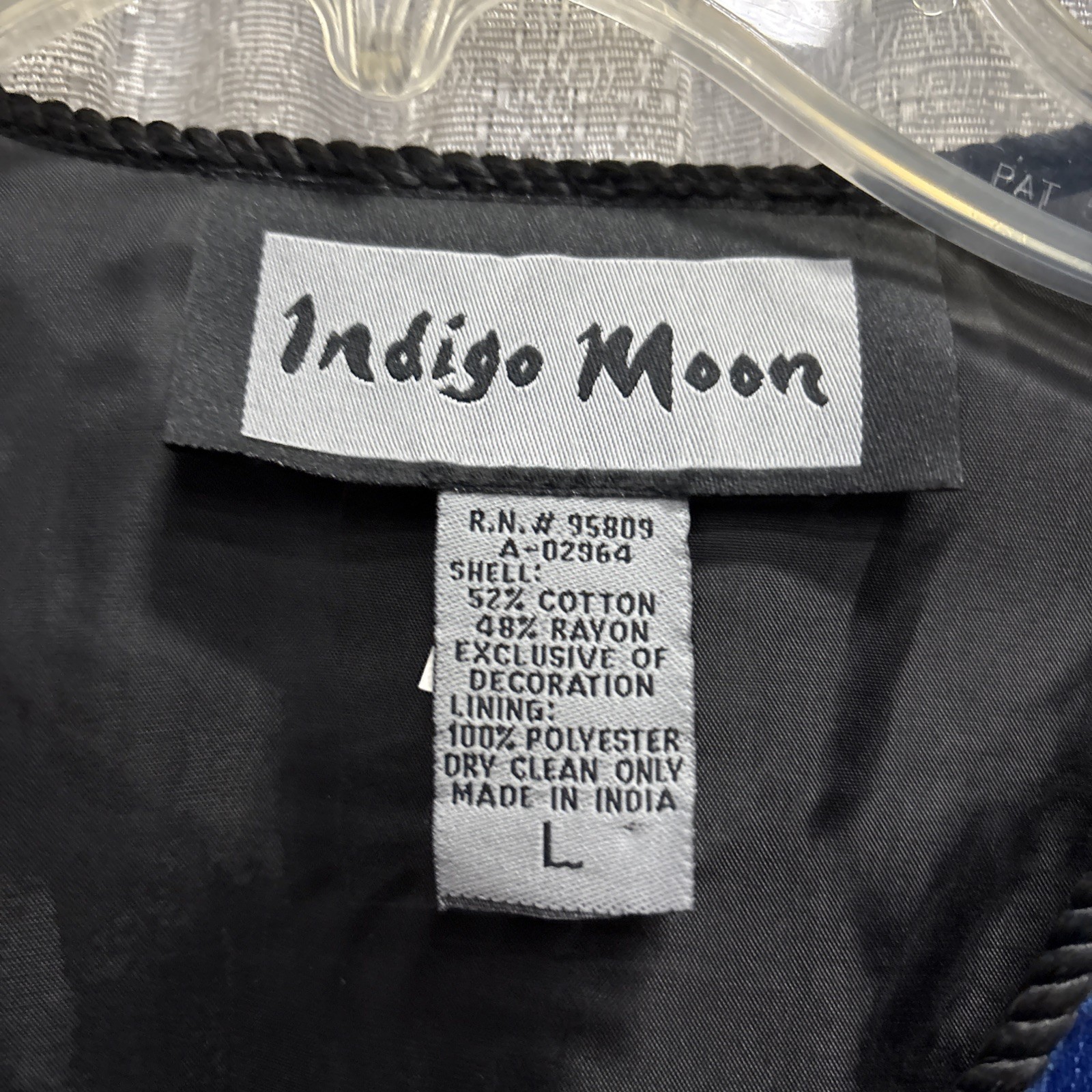 Indigo Moon Embroidered Patchwork Jacket Multi Co… - image 2