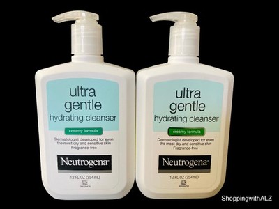 NEW LOT 2 Neutrogena Ultra Gentle Hydrating Cleanser Creamy Formula 12 oz