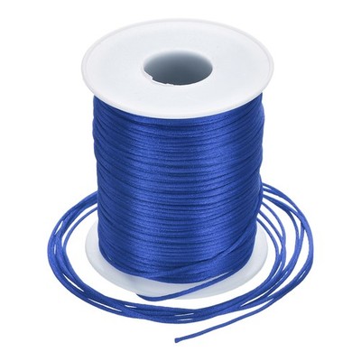 Nylon Satin Cord 1.5mm, 109 Yard Nylon String for Bracelet Thread Dark Blue