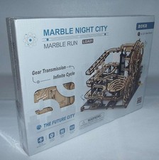294pc 10 Steel Balls ROKR 3D Wooden Puzzle Marble Night City Marble Run LGA01