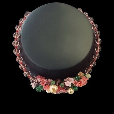 Miriam Haskell Necklace Vintage Baroque Pearls Glass Flowers Beads Signed