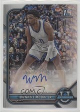2021 Bowman U Chrome Prospect Silver Wave Refractor Wendell Moore Jr Auto 2o7