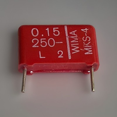 25x WIMA MKS4 0,15uF 250V RM15 NOS Vintage Audio DIY Film Capacitors Germany