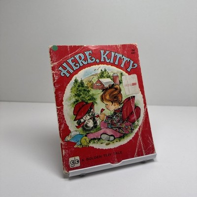 HERE, KITTY Whitman Tiny Tot Tales 1966 HB Margaret Moore kitten JustLikeMe  VG+