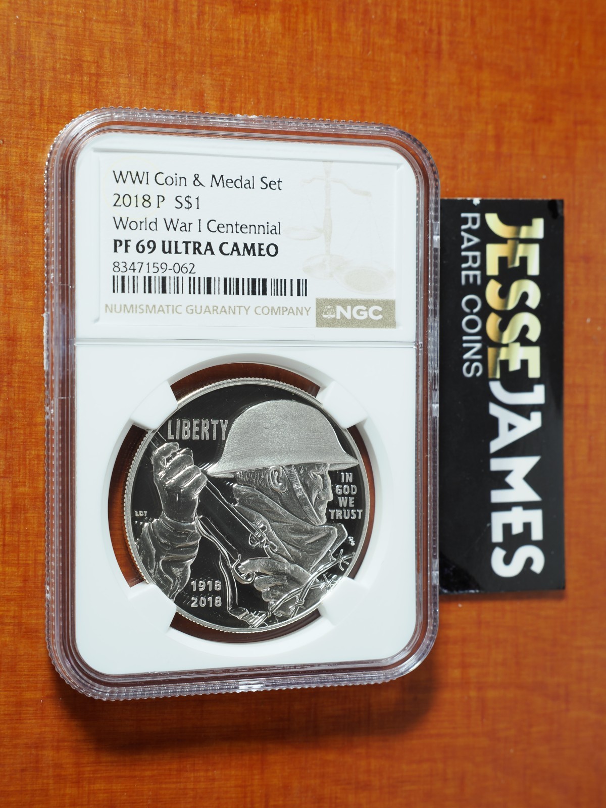 2018 P $1 Proof Silver Wwi Centennial Commemorative Dollar Ngc Pf69 Ultra Cameo