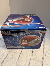 Coby Portable CD Player AM FM Stereo Radio CX-CD241 RED New  Boxed 