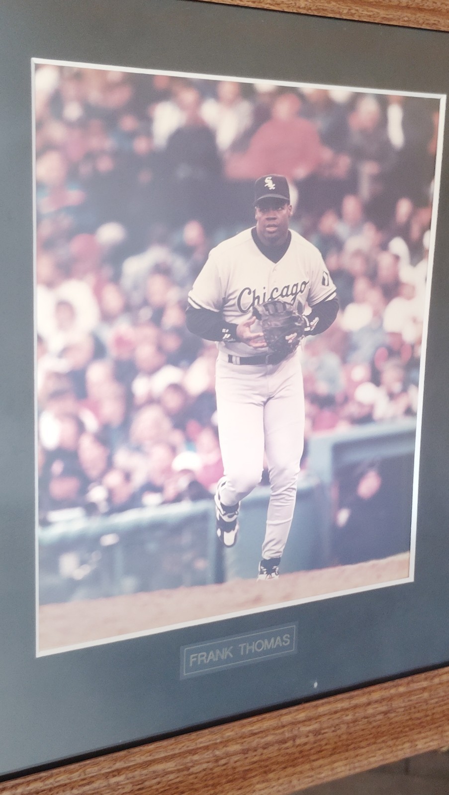 Upper Deck Frank Thomas Chicago White Sox Framed Display 2 Cards Pin Photo
