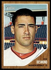 2011 Topps Heritage Ian Desmond Washington Nationals #296