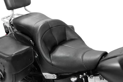 Asiento de aire Danny Gray TourIST 2-Up vinilo negro Harley Davidson FatBoy/Softail Foto 2 de 4