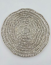 the Tangerine Store | Coral Pattern Metal Tray Round Decorative