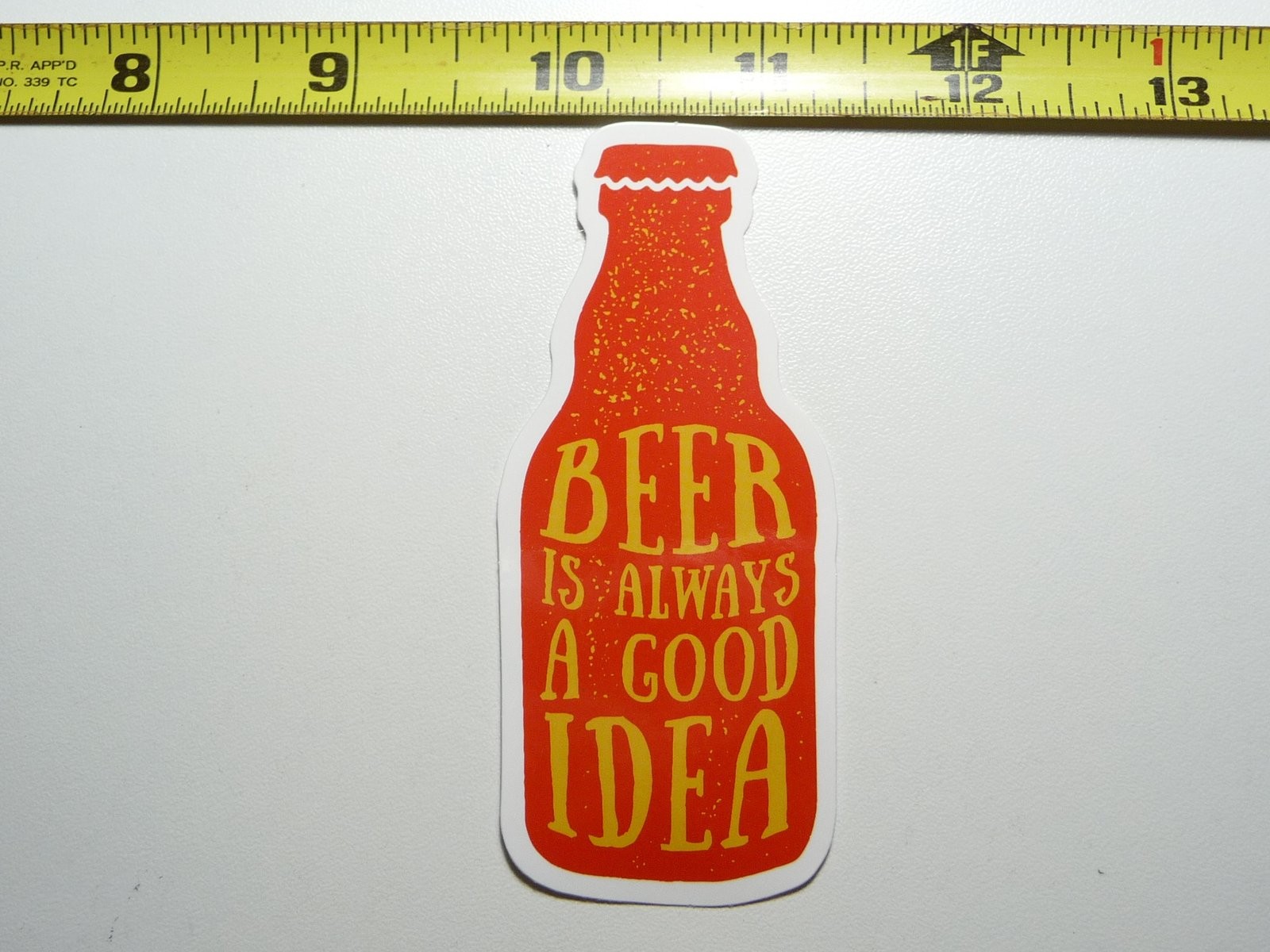 Beer Always a Good Idea Decal Sticker for Camping Hiking Outdoors Nature