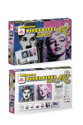 Pixel Pixel Kunst Perlen 7000 Stck. Zum Selbermachen Sicherung Perlen Kit mit Fächern & Werkzeugen