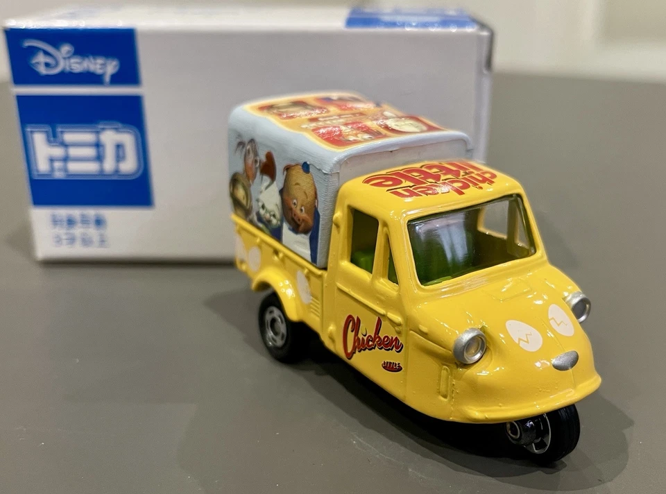 Takara Tomy Tomica Chicken Little Diecast car Disney Daihatsu Midget 1/50 New 62 - Image 2 of 4