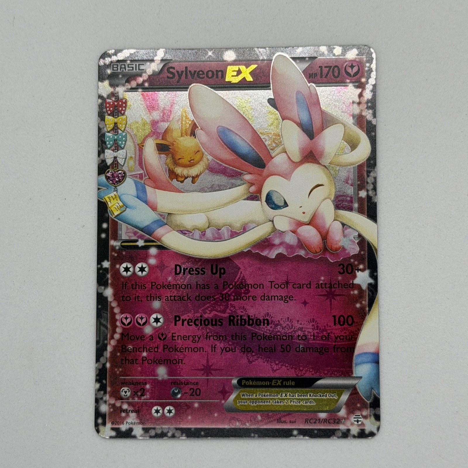 Sylveon EX RC21/RC32 Generations: Radiant Collection Ultra Rare Pokémon Card LP
