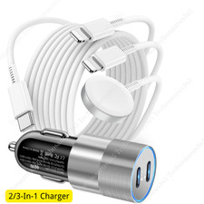 40W Fast Car Charger Magnetic Cable For iWatch iPhone XR XS 11 12 13 14 Pro Max