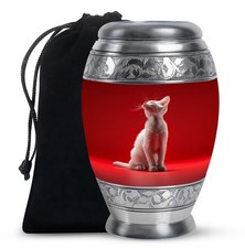 Cat Warmth Burial Urns for Ashes Adult Mother, Decorative Urn 10 Inch 