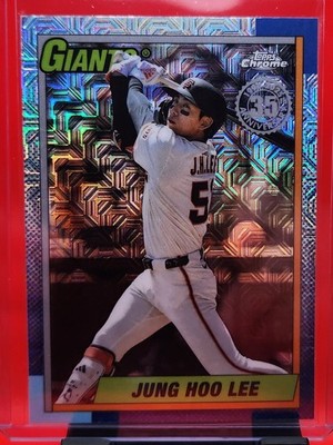 2025 Topps Update-#U90C-99 Jung Ho Lee Silver Pack Mojo Refractor 