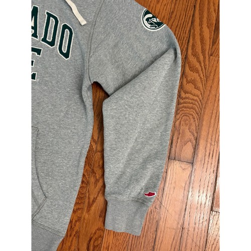 Felpa con cappuccio pullover Colorado State League unisex grigio verde taglia media - Foto 2 di 5