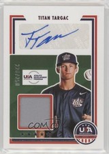 2022 Panini USA Baseball Stars & Stripes Signatures /250 Titan Targac Auto 0a6