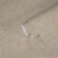 Einfarbige Tapete Mit Metalliceffekt GläNzend Strukturiert – Creme