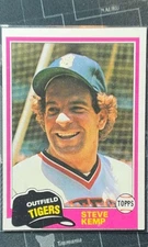 1981 Topps #593 Steve Kemp Near Mint