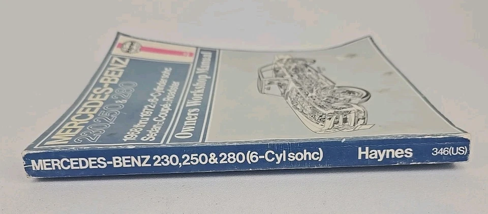 Manual de taller del propietario vintage Haynes Mercedes Benz 230, 250 y 280 68-72 Nº 346 Foto 2 de 4