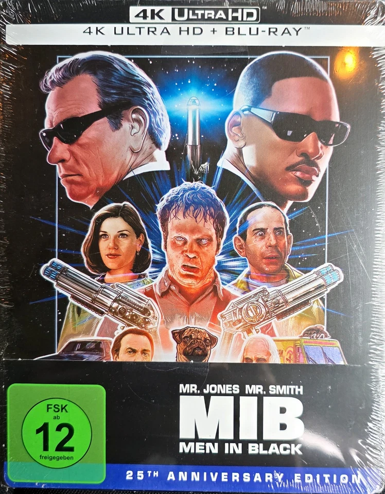 Men In Black MIB 25th Anniversary Steelbook Edition 4K UHD Blu Ray NEU OVP - Bild 1 von 1