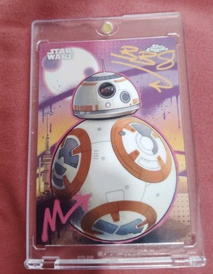 Topps 2016 Topps Chrome Star Wars BB-8 Galactic Graffiti GG-3 Auto Signed