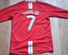 Nike Manchester United Cristiano Ronaldo 7 Red Boys Jersey Size 24 Moscow 2008