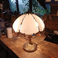 Tiffanny Style 1900's Art Nouveau desk lamp / 'touch' operated