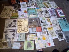 Lot Of 36 Poly Clear Photopolymer Stamps - Combo Lot 80 Singles