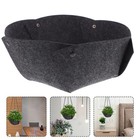 Round Hanging Basket Liner 14-Inch Fabric Planter Insert Reusable Flower Pot