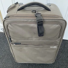 Genius Pack GP501 Spinner Luggage Smart Organized Lightweight Brown Carry On