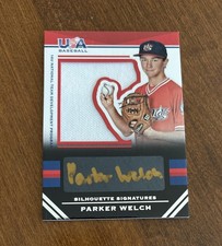 Parker Welch 2017 Panini USA Baseball Gold Ink Auto Jersey #157 14 U Team 38/43