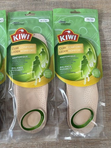KIWI Einlegesohlen Leder Komfort Anatomisch EU-Schuhgröße 44-45, 40-41, 38-39, - Bild 2 von 7
