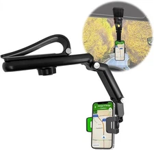 Phone Holder, Retractable and Rotatable Car Phone Holder, Car Visor Phone Holder