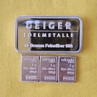 LOT of 2🔥RARE  👀🔥10 Gram GEIGER & 5 Gram Silver Bars .999 fine
